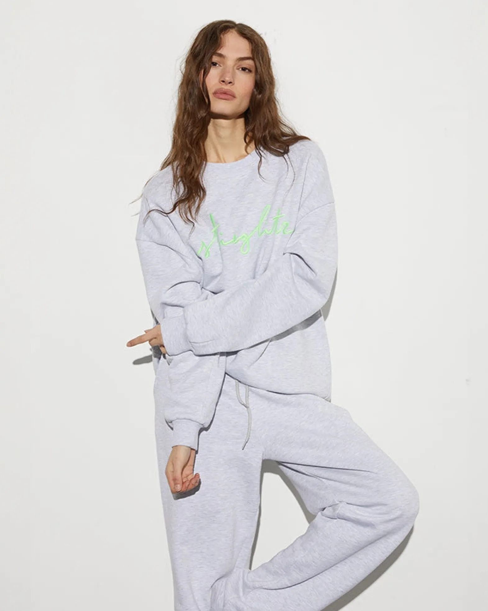 Aiko Sweater | Melange Grey^STIEGLITZ Hot