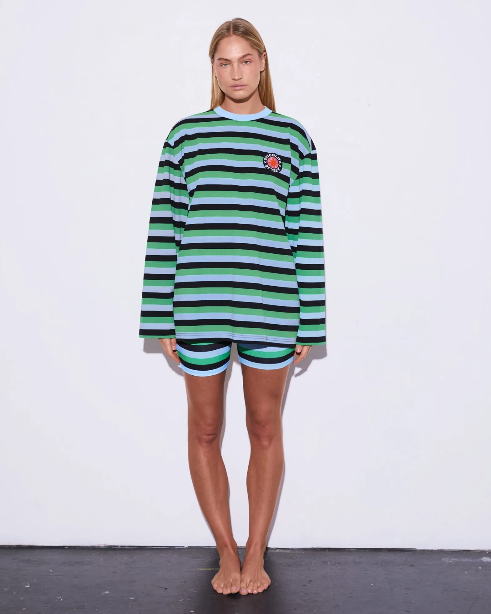 Leah Wide Skate Longsleeve | Blue^STIEGLITZ Outlet