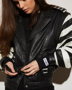 Leather Gael Biker Jacket | Black^STIEGLITZ Store