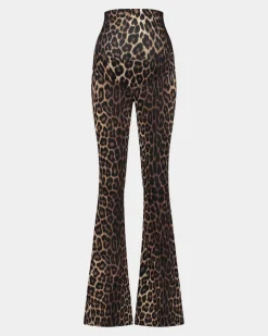 Leopard Maternity Flared Broek | Brown^STIEGLITZ Store