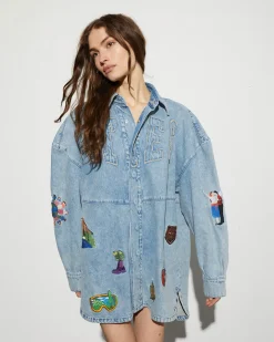 Luka Denim Blouse | Denim Blue^STIEGLITZ Fashion