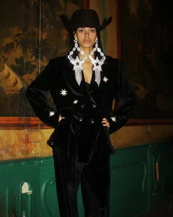 Natalia Velvet Broek | Black^STIEGLITZ Store