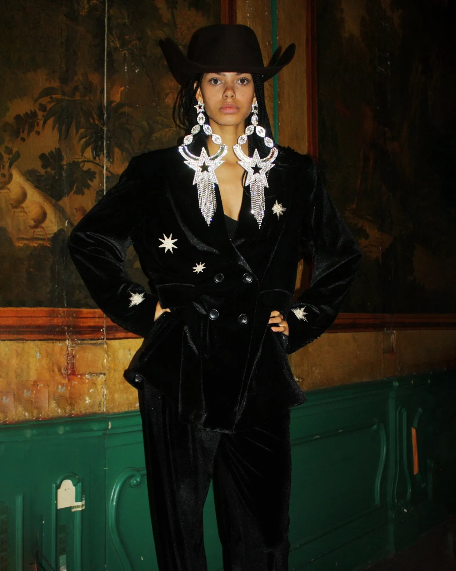 Natalia Velvet Broek | Black^STIEGLITZ Store