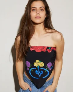 Perla Scarf Top | Black^STIEGLITZ Cheap