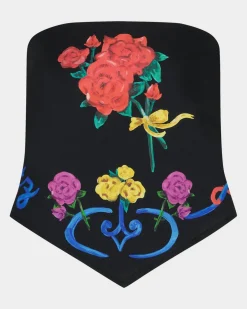 Perla Scarf Top | Black^STIEGLITZ Cheap