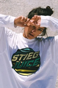 Stieg Juice Skate Longsleeve | White^STIEGLITZ Outlet