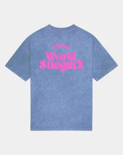 World Of Stieg Oversized T-shirt | Blue^STIEGLITZ Clearance
